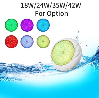 la piscina de 35W RGB enciende luces subacuáticas plásticas de la piscina