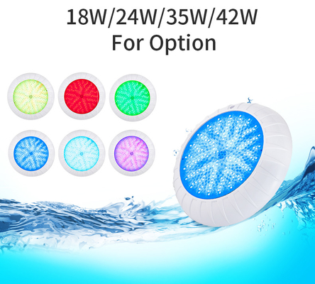 la piscina subacuática de 18W LED enciende el color del RGB que cambia superficial del enchufe pared corriente alterna 12V montado