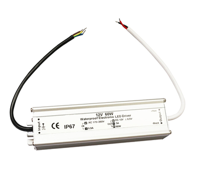 60W artículo práctico del conductor IP67 de la fuente de alimentación de la prenda impermeable LED