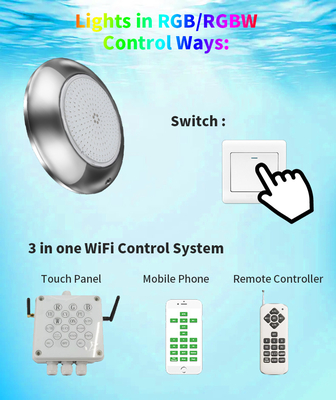Control montado en la pared delgado de WiFi del interruptor de la luz 210M M de la piscina de SMD2835 LED