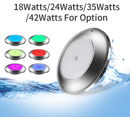 Cambio subacuático del color de la luz SS316L de la piscina de la prenda impermeable IP68 montado en la pared