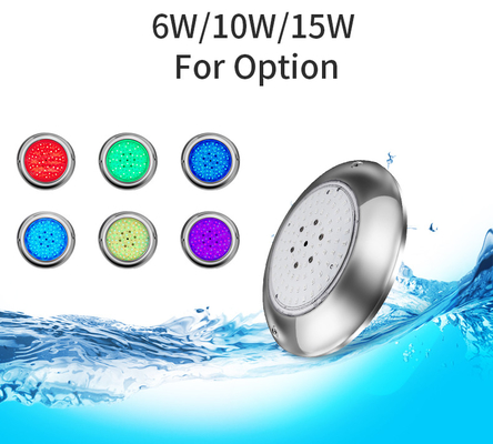 Color del RGB que cambia la luz 150m m refinado montado en la pared 6W de la piscina del LED