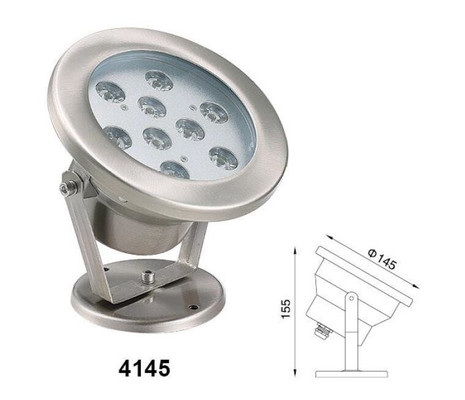 luces subacuáticas del punto de 145x155m m, luces LED del submarino de la baja tensión 9W