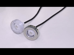 Reflector LED de acero inoxidable IP68 refinado 316L Para Piscina 12W Luz de piscina de alto brillo